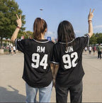 BTS baseball jersey with Jungkook name on back