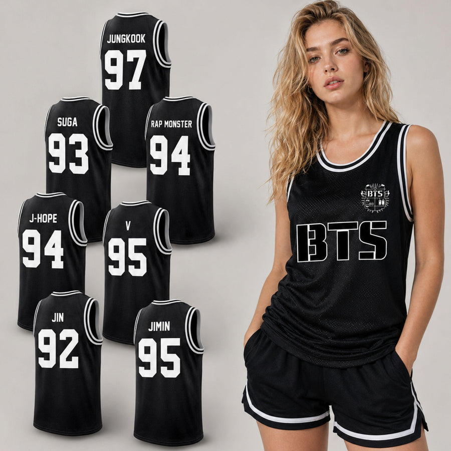 Kpop BTS Basketball Jersey, Kpop Bangtan Sonyeondan Tank Top, 2026 World Tour Concert Jersey Shirt